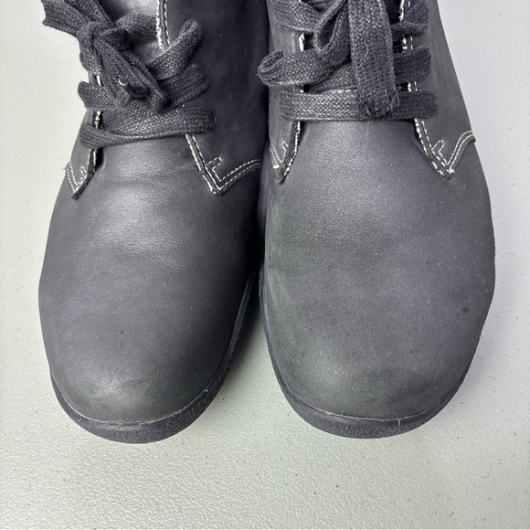 Kuru Aalto Women's Chukka Boots Orthotic Lace Up Black Leather 11.5 - Picture 4 of 16